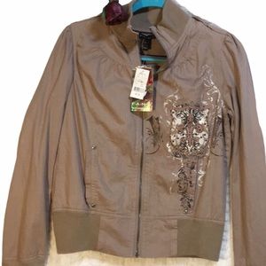 GIRLS JACKET Fang LG Retail $40!  Sequins bling embellished NEW NWT